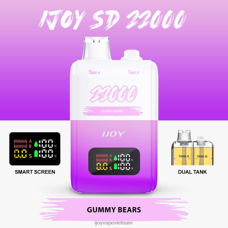 iJOY Vape Price - iJOY SD 22000 dùng một lần 6Z0P6154 kẹo dẻo gấu